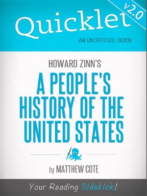 cover image of Quicklet on Howard Zinn's A People's History of the United States